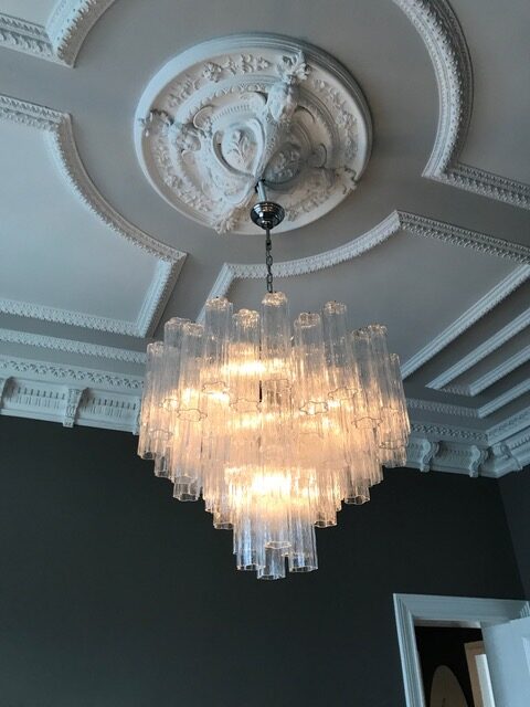 VORELLI Lavinia Tronchi Murano Glass Circular Chandelier - Tronchi Murano Glass image 3
