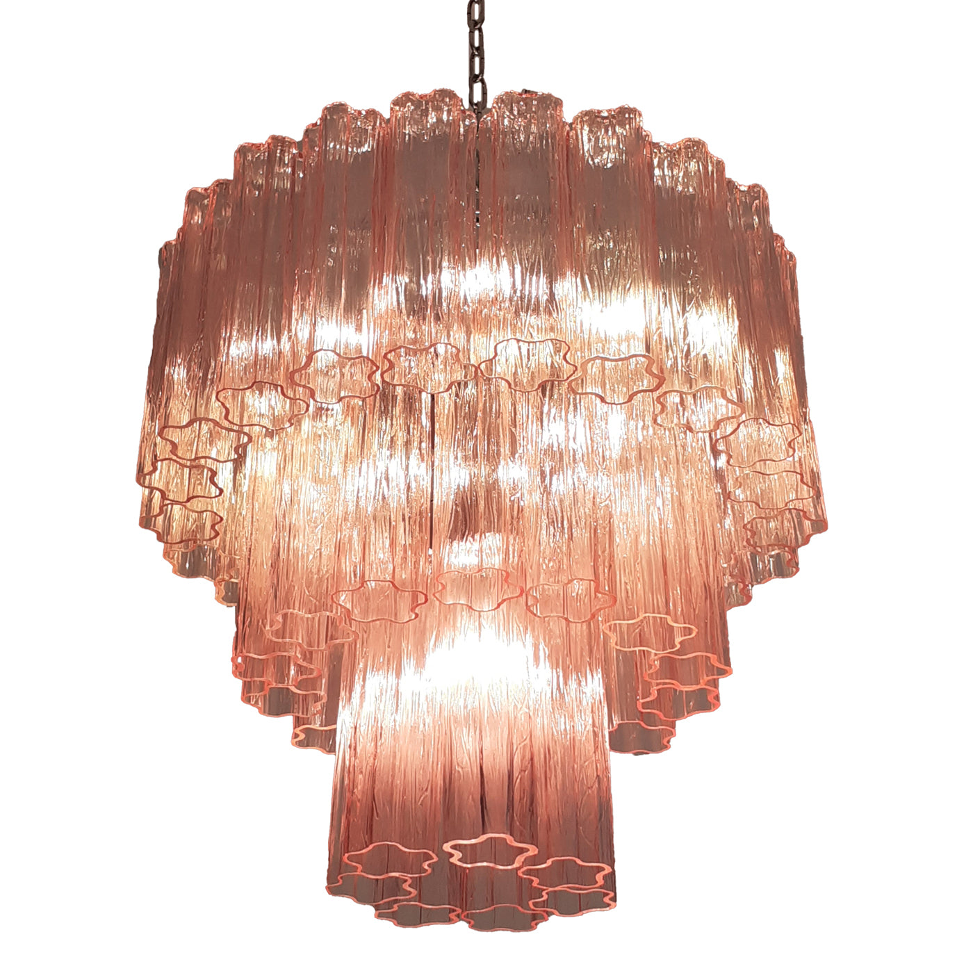 VORELLI Sabina Tronchi Murano Glass Circular Chandelier - Tronchi Murano Glass image 2
