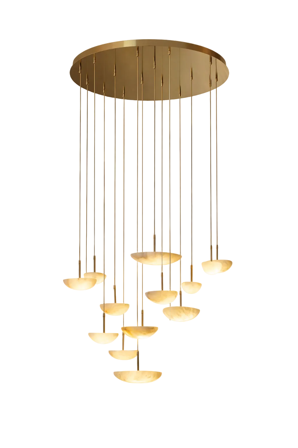 Alba Marble Pendant Staircase Chandelier