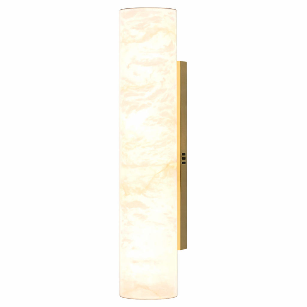 A mood-lit perspective of the VORELLI Alvara light, highlighting its capability to transform spaces with warm, diffused luxury illumination.