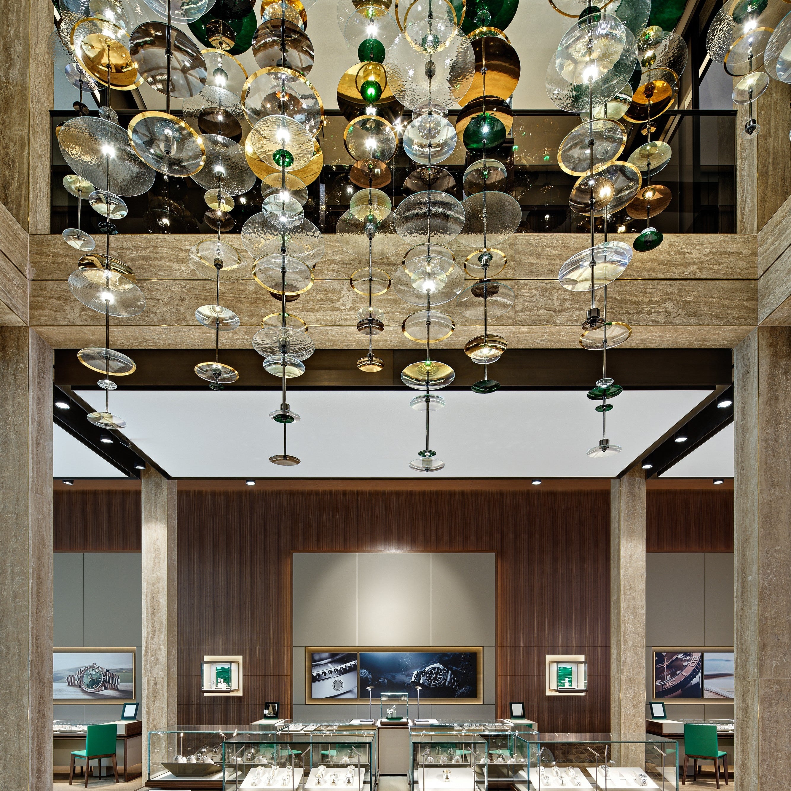 Crystal Discs & Stainless Steel Project Installation