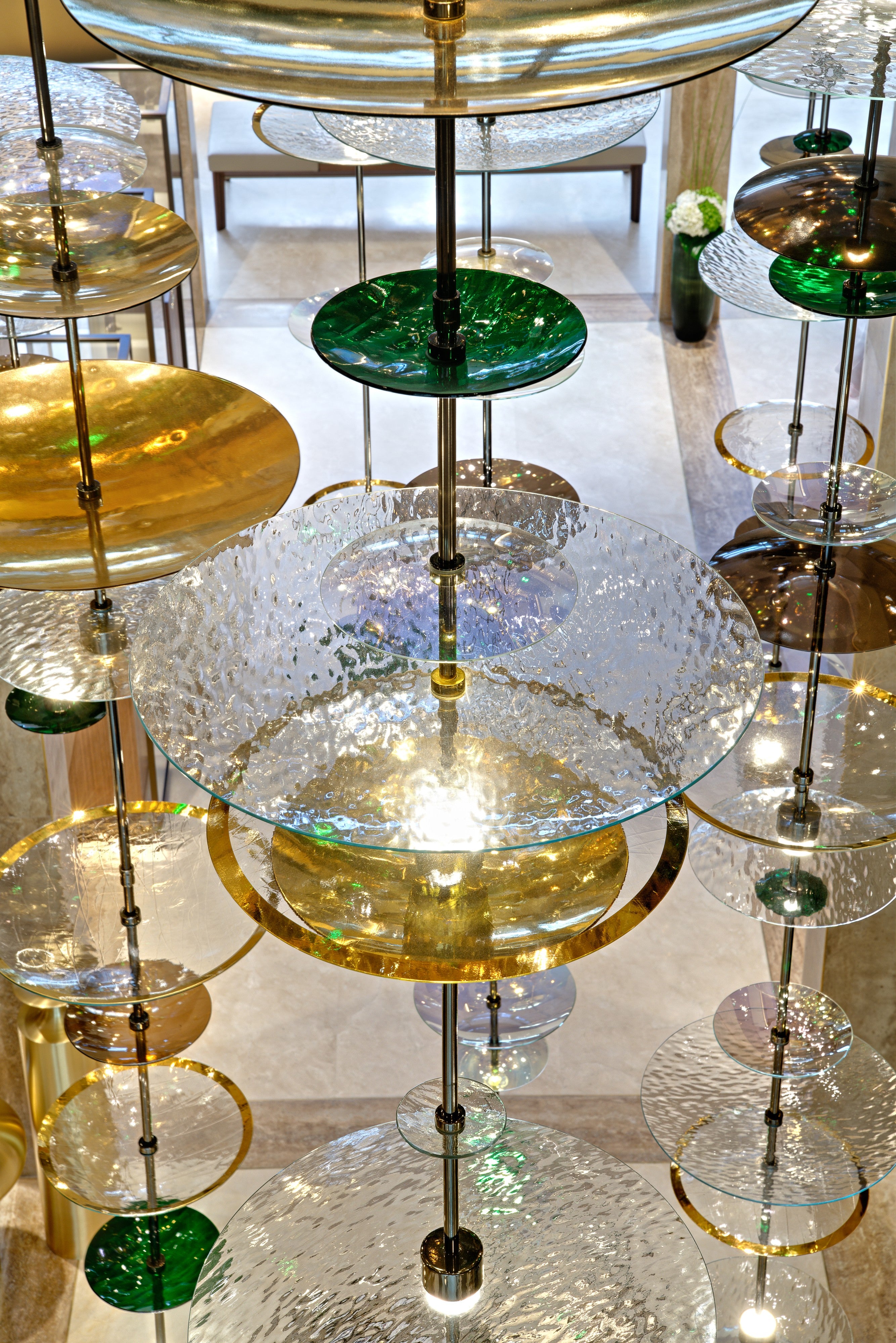 Crystal Discs & Stainless Steel Project Installation