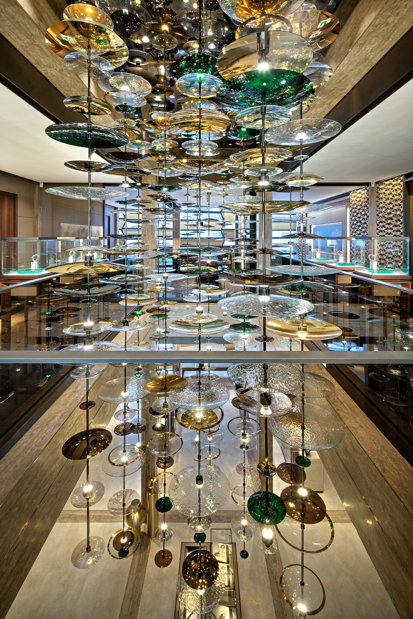 Crystal Discs & Stainless Steel Project Installation