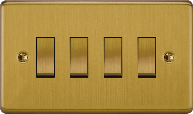 Angled view of the VORELLI Victorian rocker switch highlighting its classic architectural silhouette.