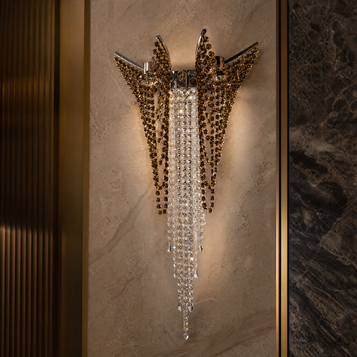 Atlantida Luxury Wall Light close-up craftsmanship detail image by VORELLI
