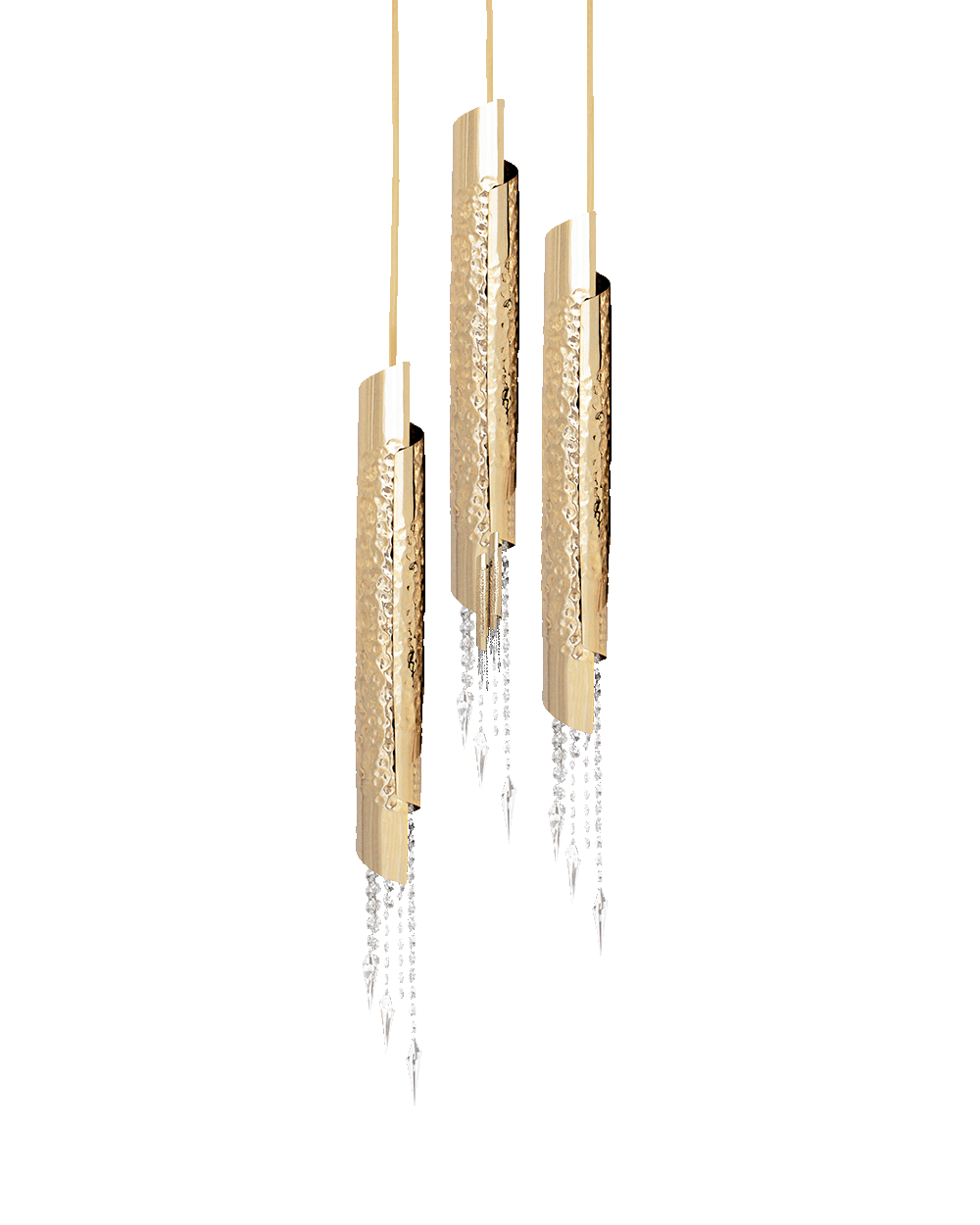 VORELLI® Avolto Luxury Pendant Staircase Chandelier by VORELLI® on a clean white background