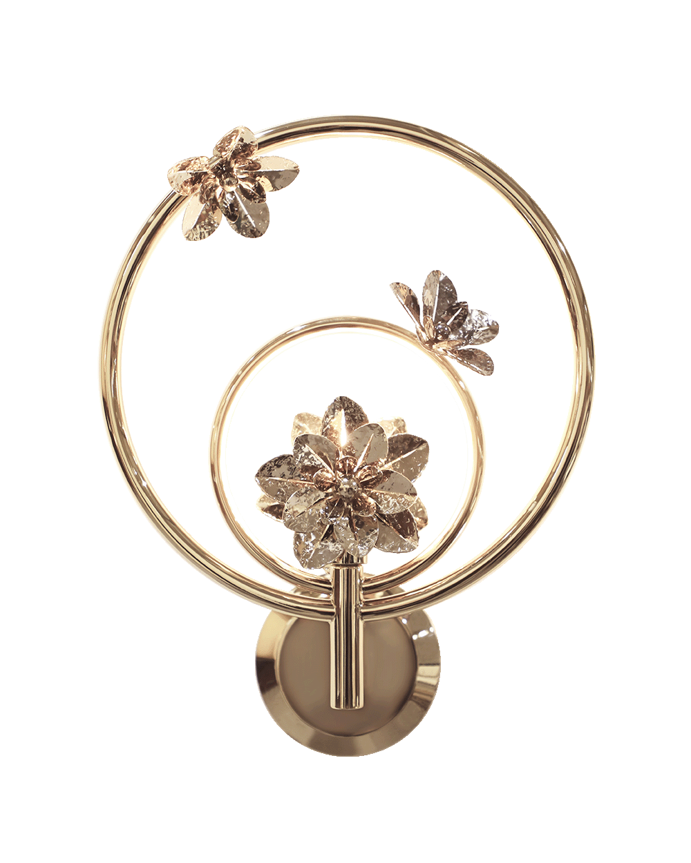 Close-up detail of VORELLI® Botticelli Luxury Wall Light showing luxury finish and craftsmanship