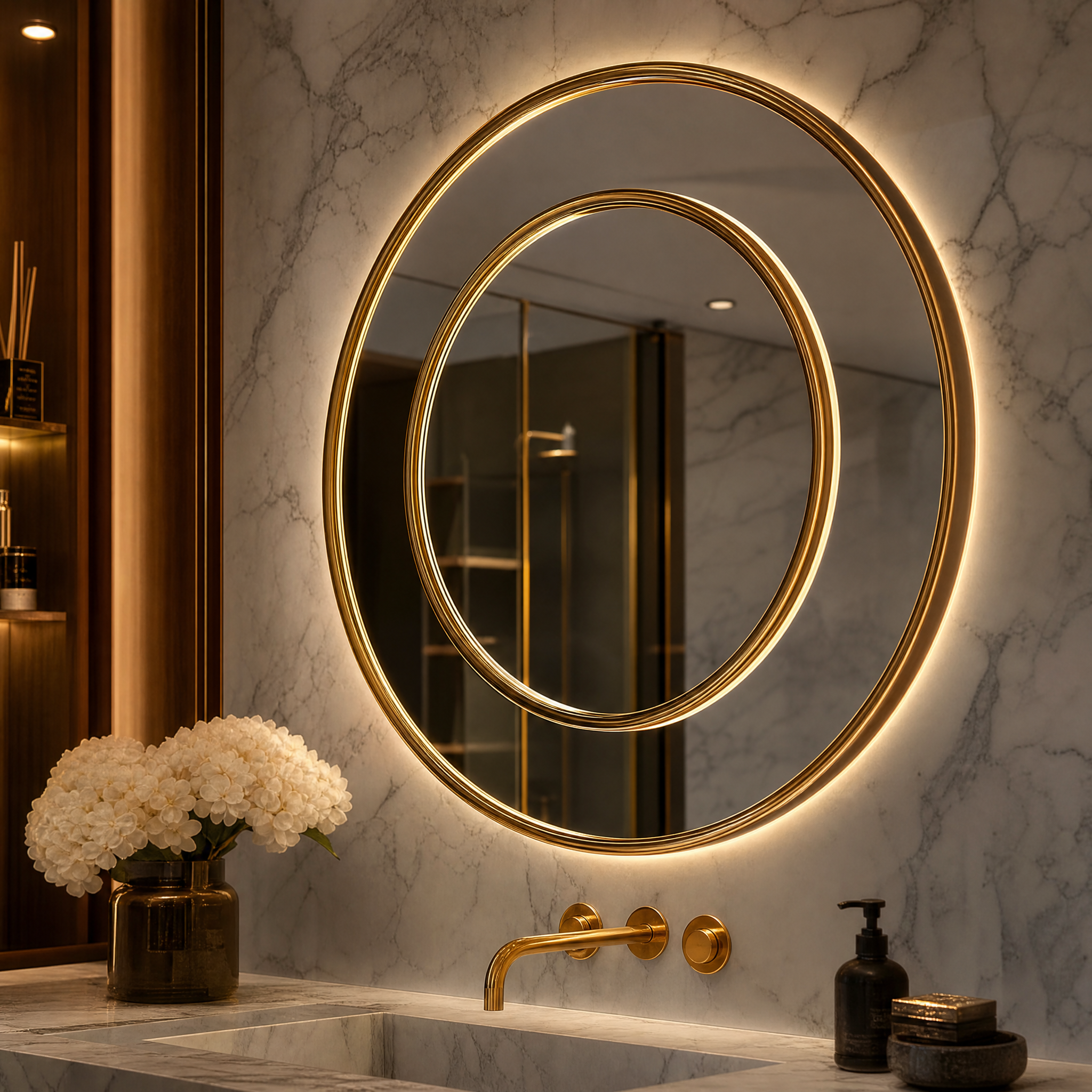 Roma Luxury Mirror close-up craftsmanship detail image by VORELLI