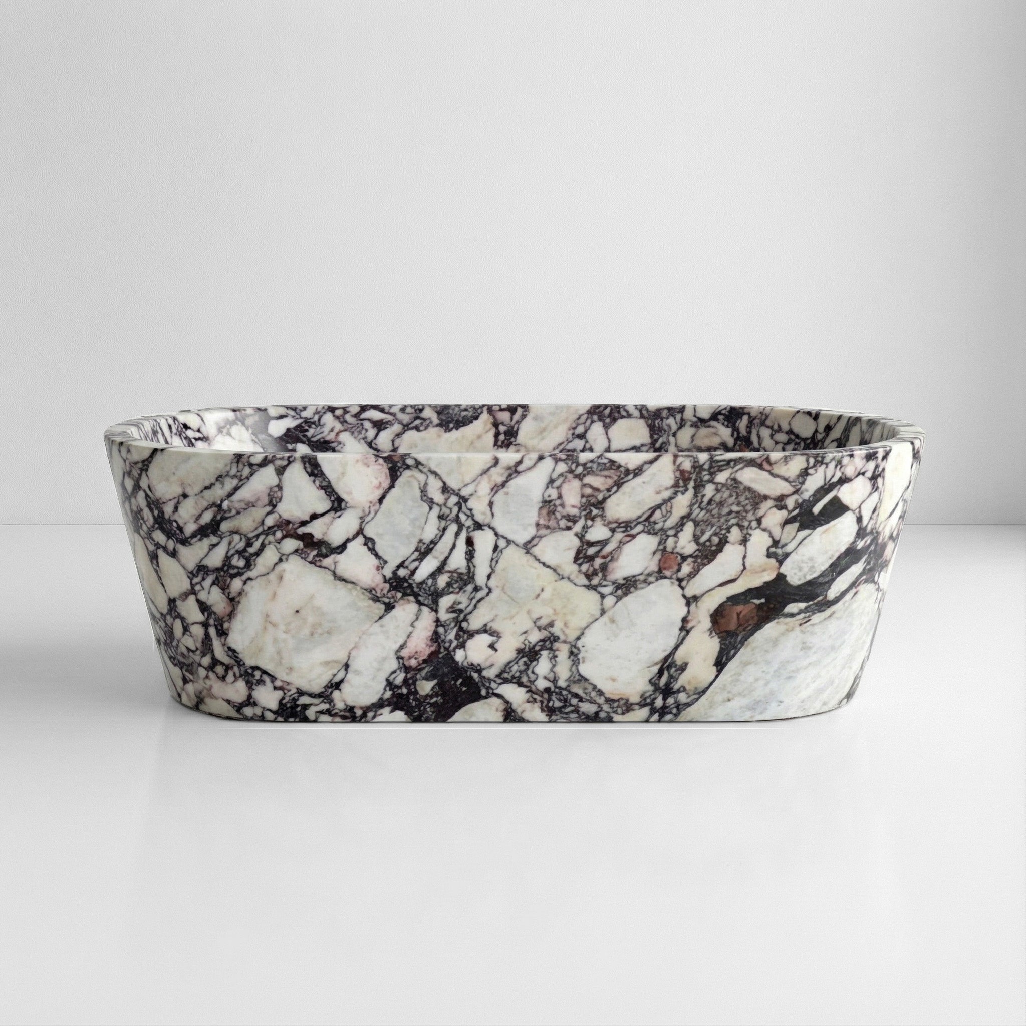 Calacatta Viola Marble Freestanding Bathtub - Tapered