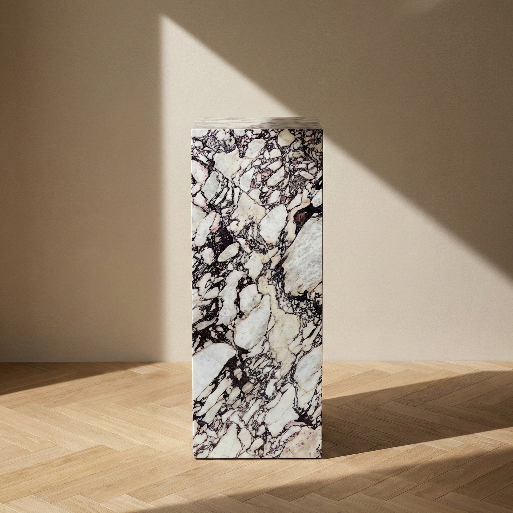 Calacatta Viola Marble Pedestal Stand