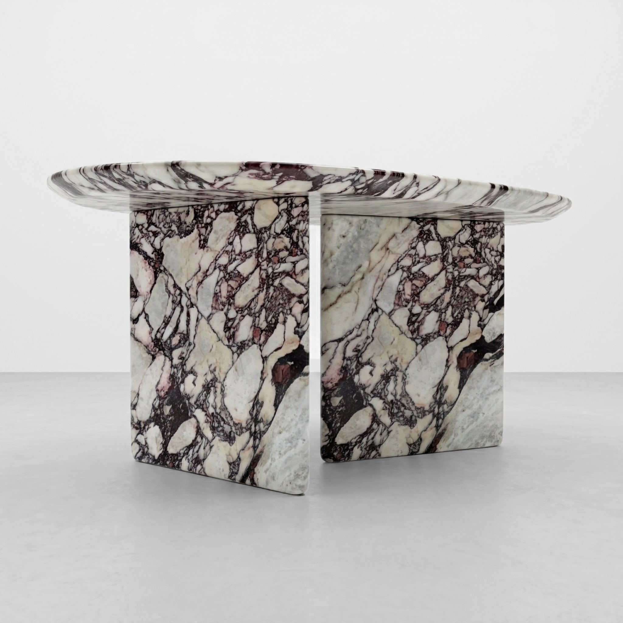 Calacatta Viola Marble Coffee Table - Pebble
