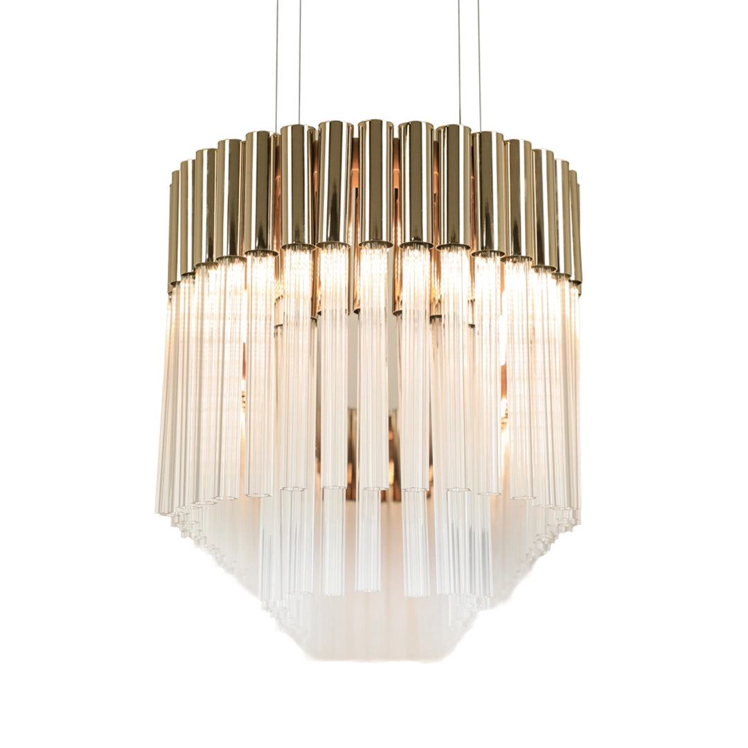 VORELLI® Arcade Luxury Rectangular Chandelier styled within a refined luxury interior