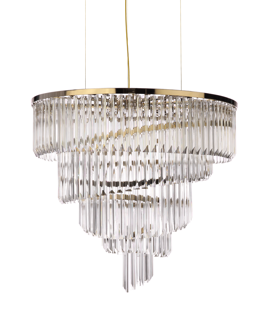 VORELLI® Royal Luxury Circular Chandelier styled within a refined luxury interior