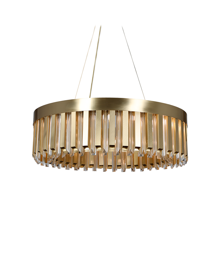 VORELLI® Skylar Luxury Circular Chandelier styled within a refined luxury interior