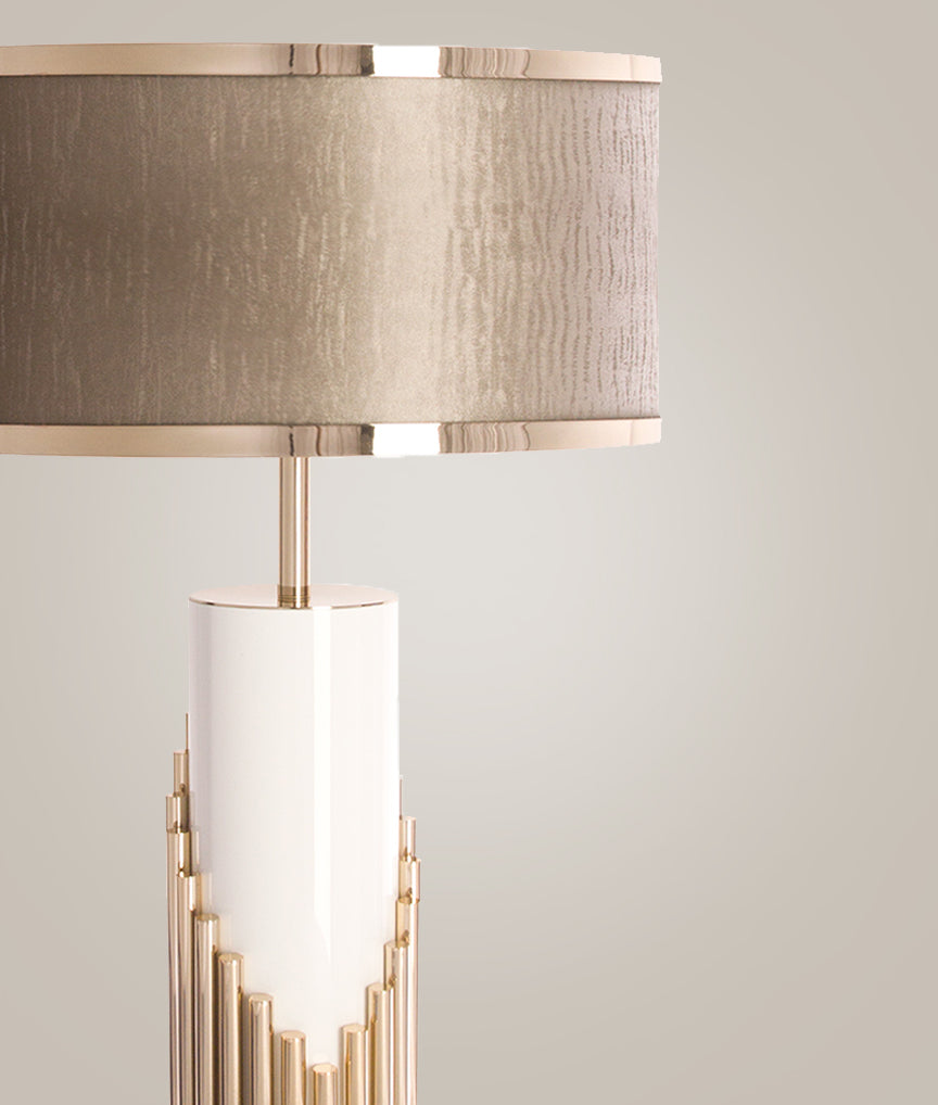 VORELLI® Streamline Décor Luxury Table Lamp styled within a refined luxury interior