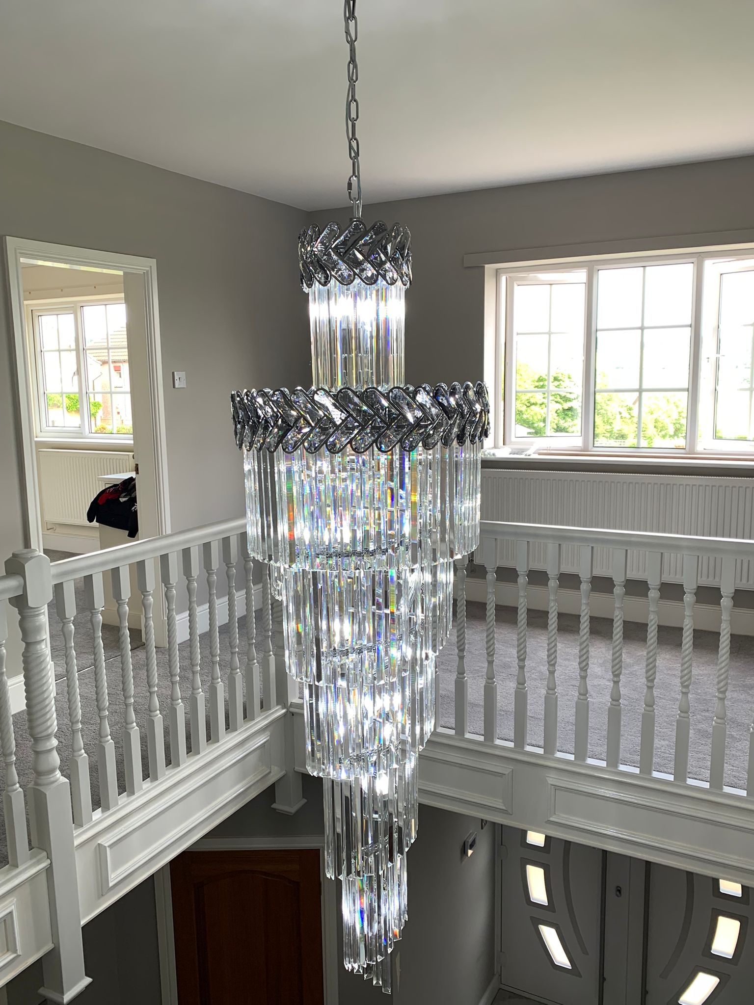 Knightsbridge Spiral Staircase Chandelier
