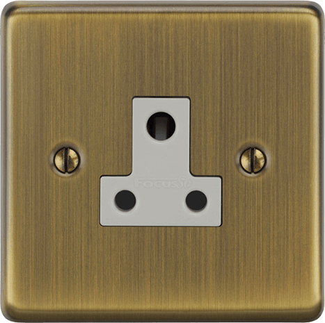 Close up view of Victorian 5A electrical socket switches