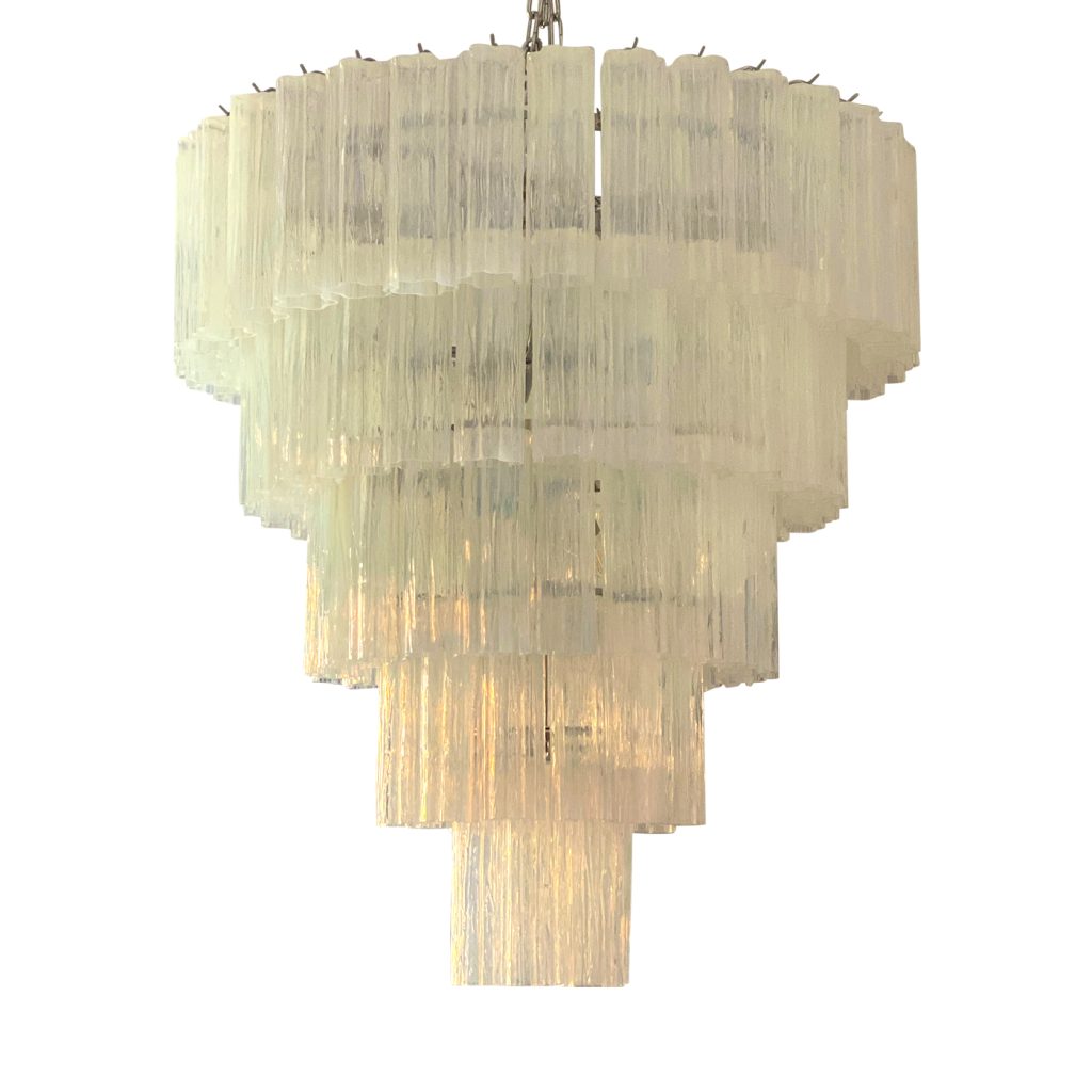 VORELLI Evelina Tronchi Murano Glass Staircase Chandelier - Tronchi Murano Glass image 1
