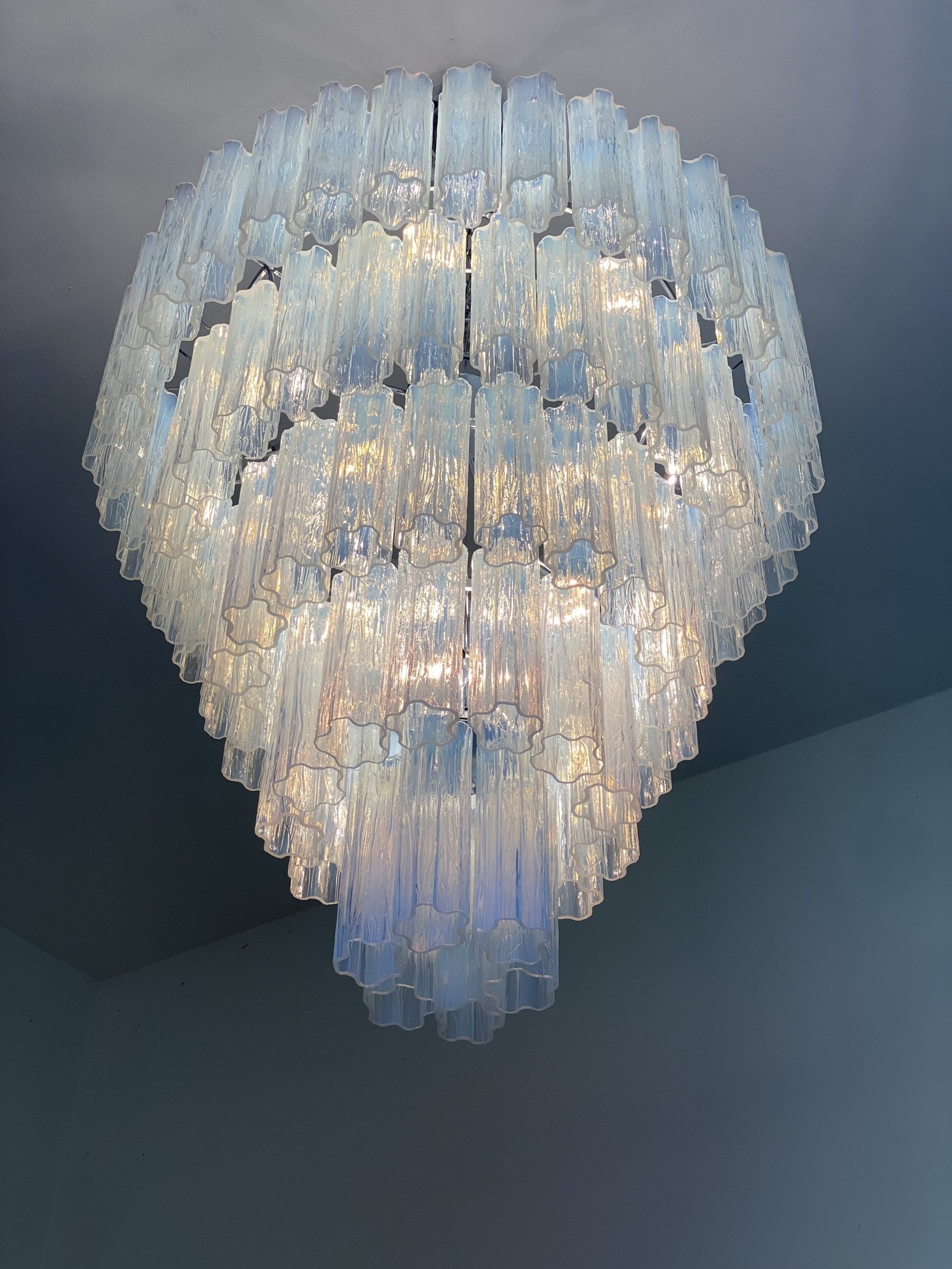 VORELLI Evelina Tronchi Murano Glass Staircase Chandelier - Tronchi Murano Glass image 6