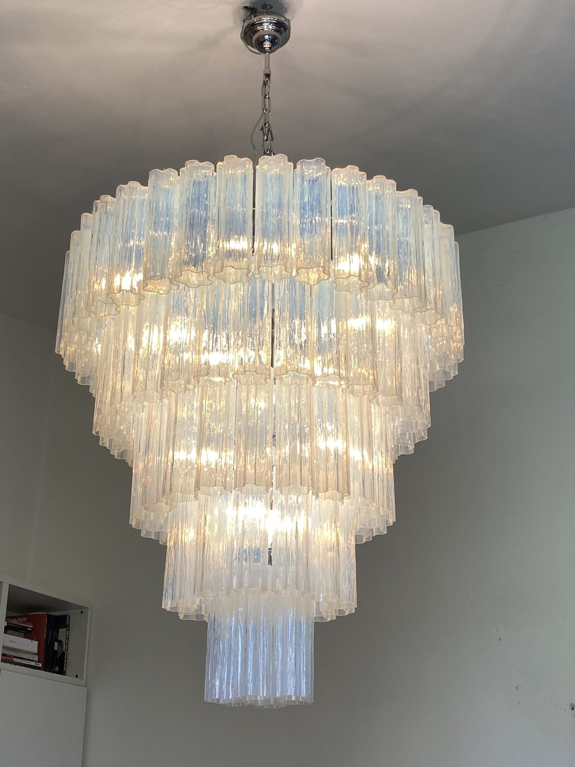 VORELLI Evelina Tronchi Murano Glass Staircase Chandelier - Tronchi Murano Glass image 8