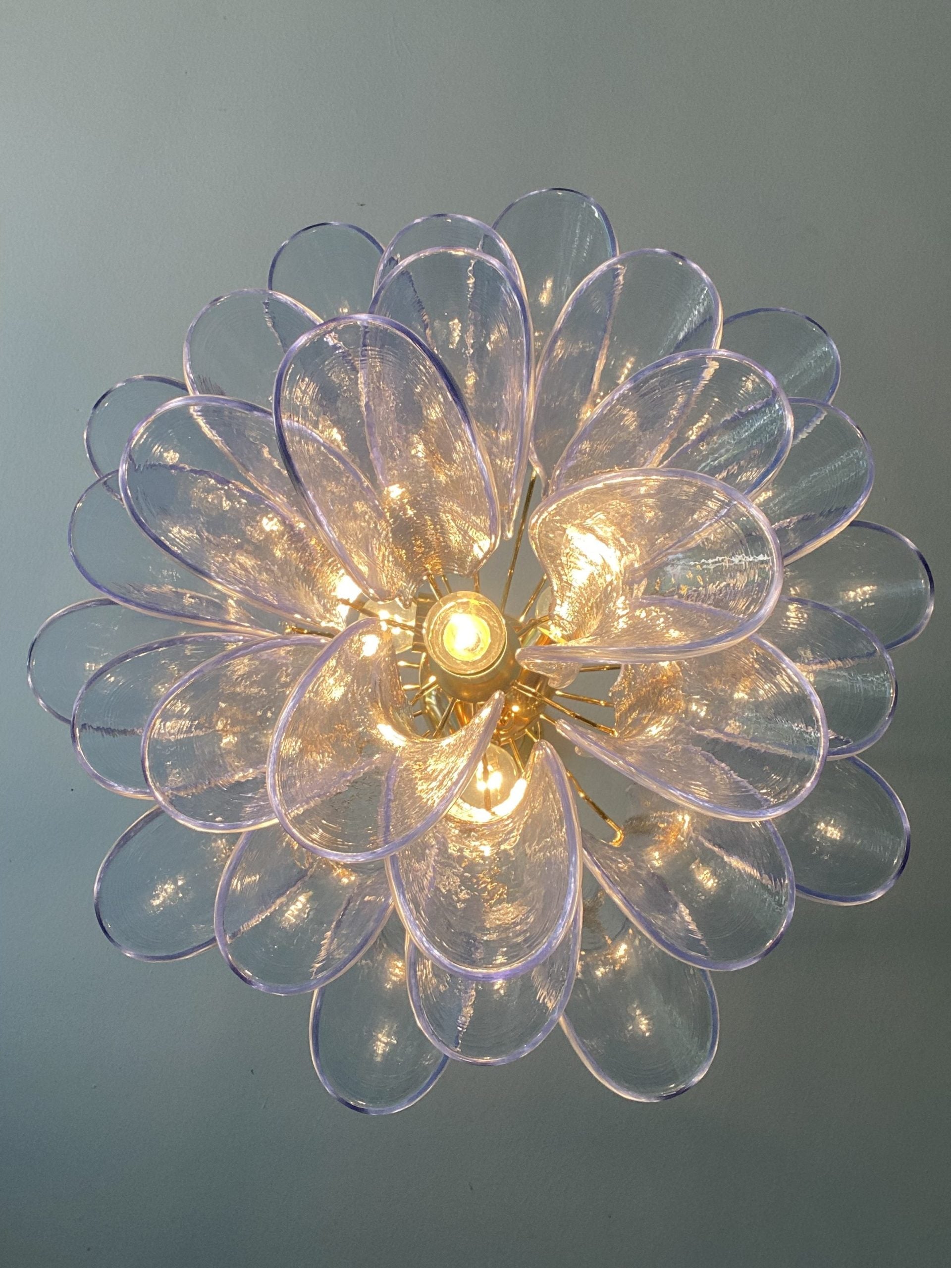 VORELLI Iseo Selle Murano Glass Circular Chandelier - Selle Murano Glass image 5
