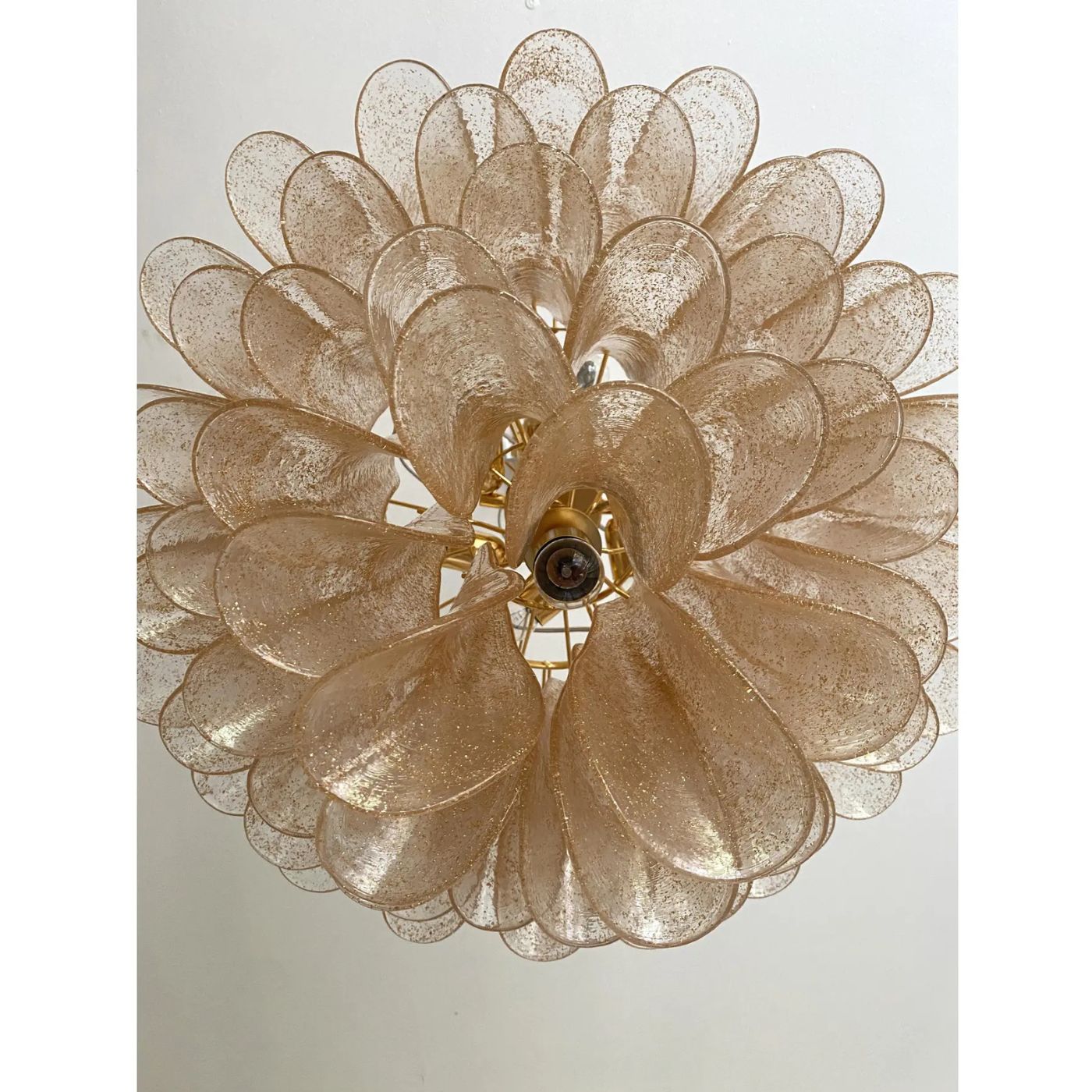 VORELLI Arezzo Selle Murano Glass Circular Chandelier - Selle Murano Glass image 8