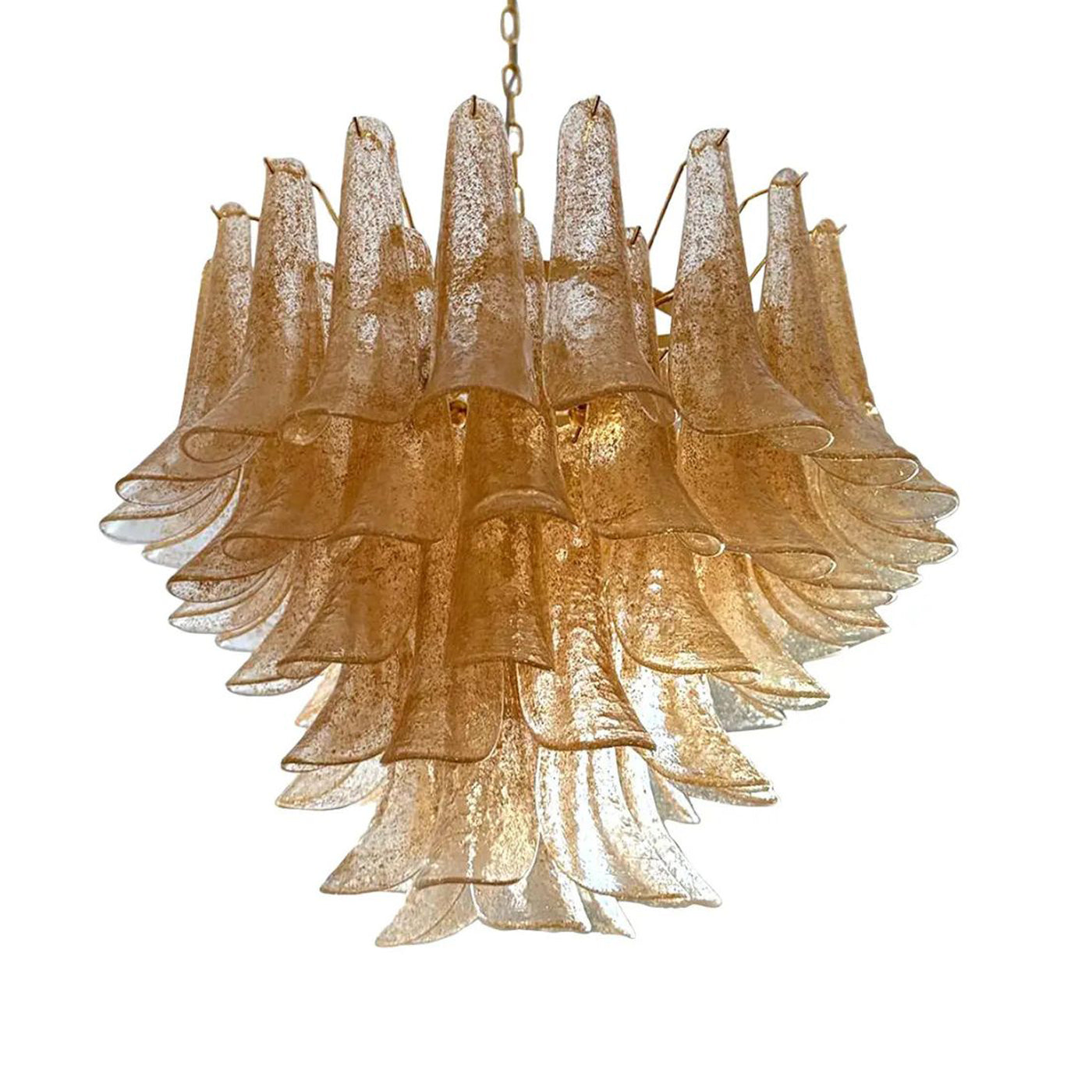 VORELLI Arezzo Selle Murano Glass Circular Chandelier - Selle Murano Glass image 2