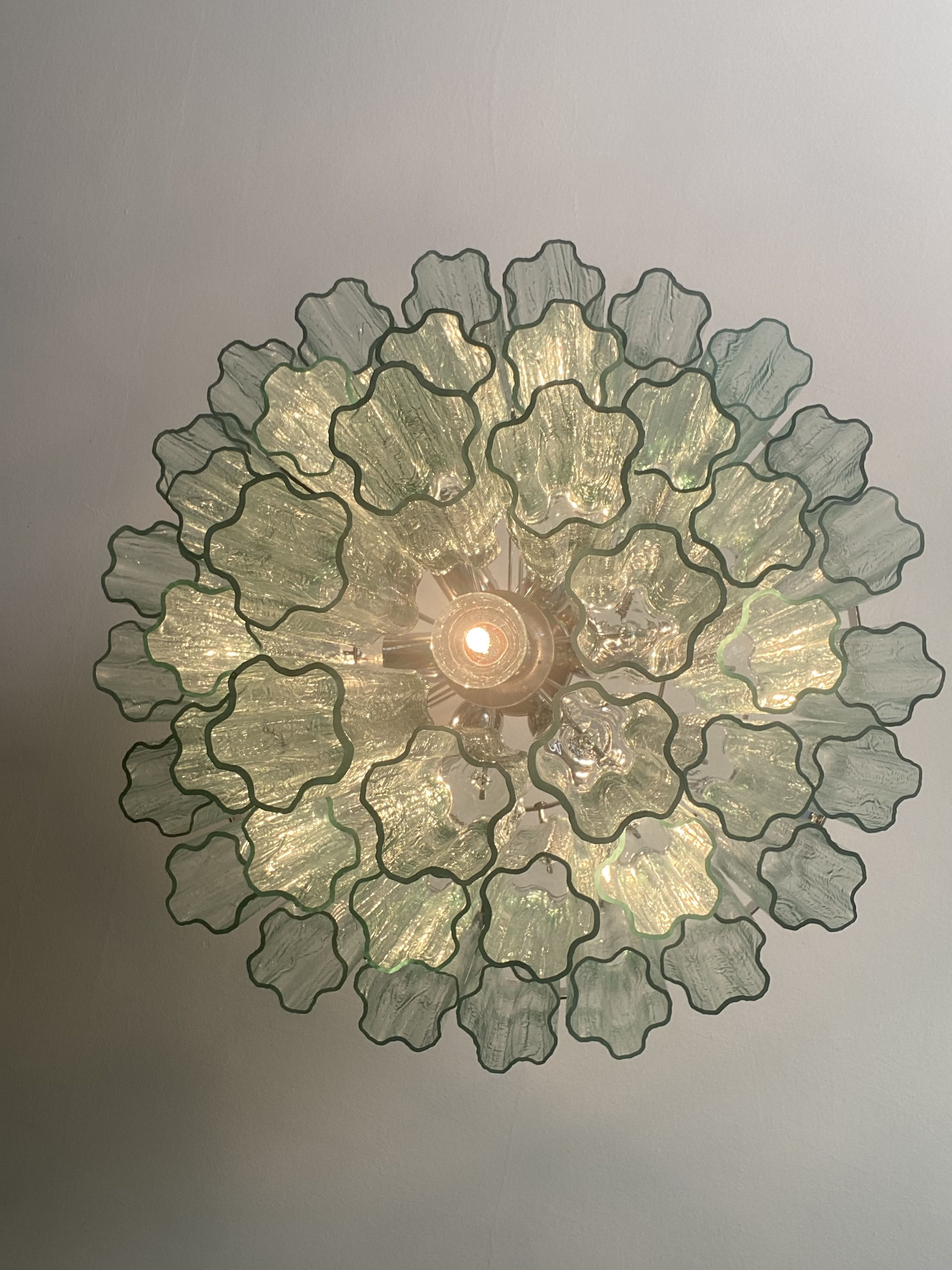 VORELLI Marina Tronchi Murano Glass Circular Chandelier - Tronchi Murano Glass image 5