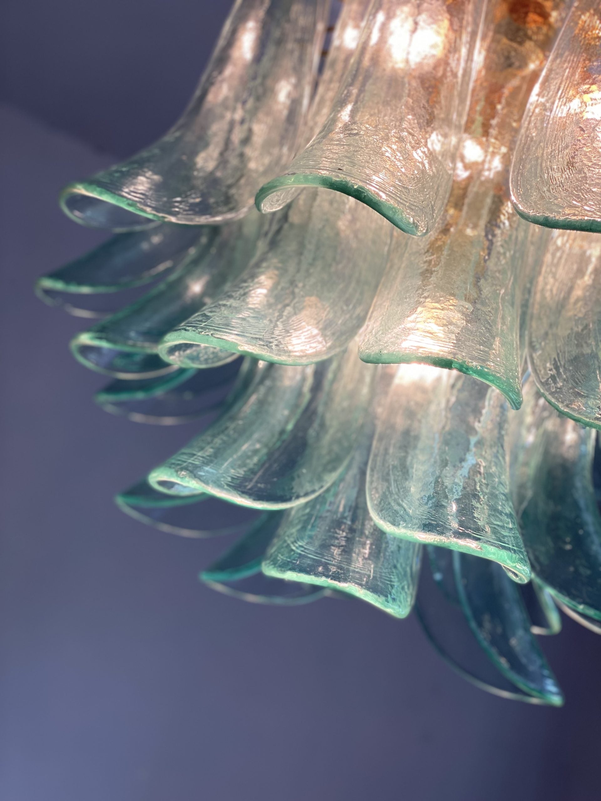 VORELLI Lecce Selle Murano Glass Circular Chandelier - Selle Murano Glass image 5