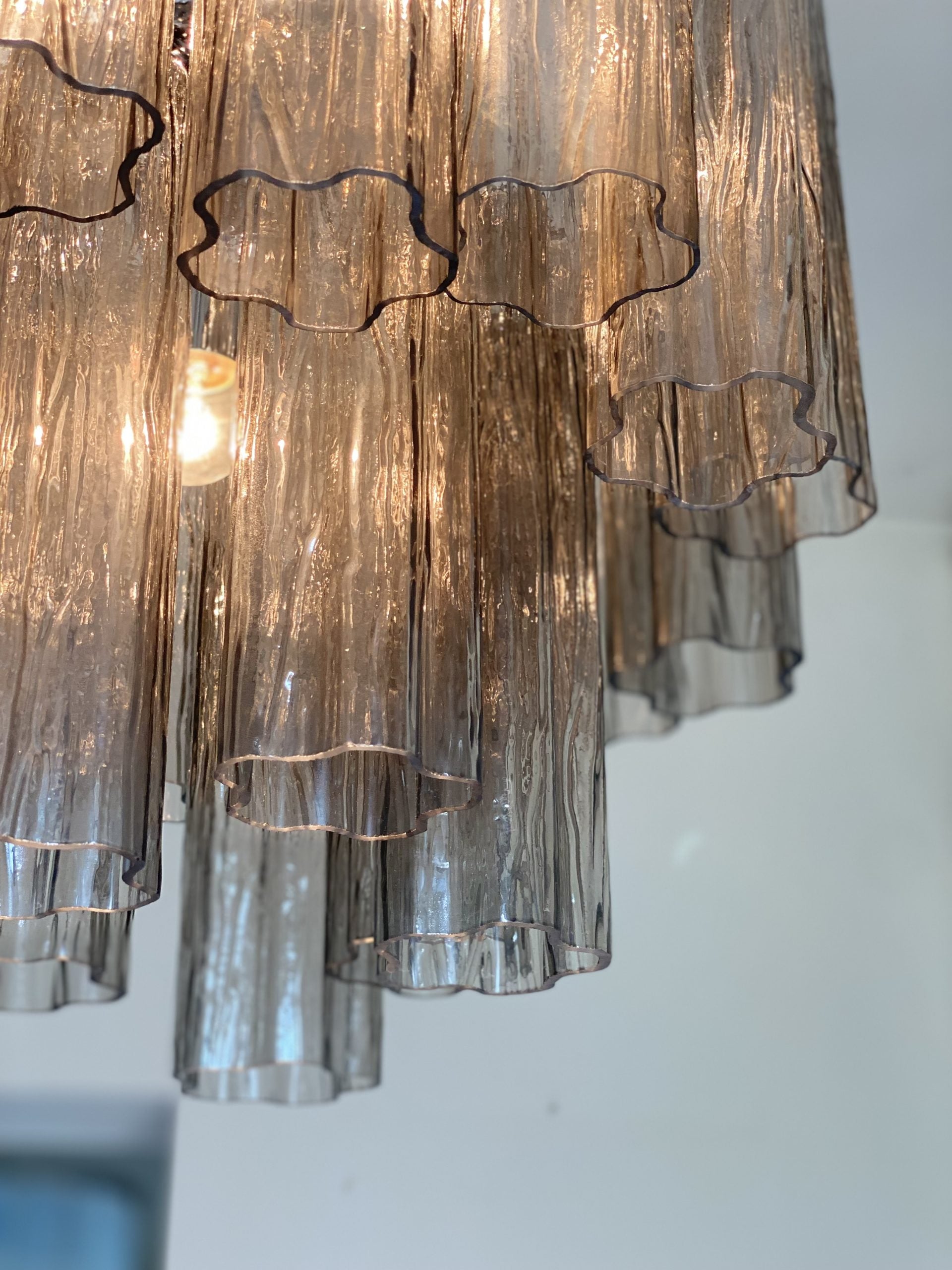 VORELLI Renata Tronchi Murano Glass Circular Chandelier - Tronchi Murano Glass image 3