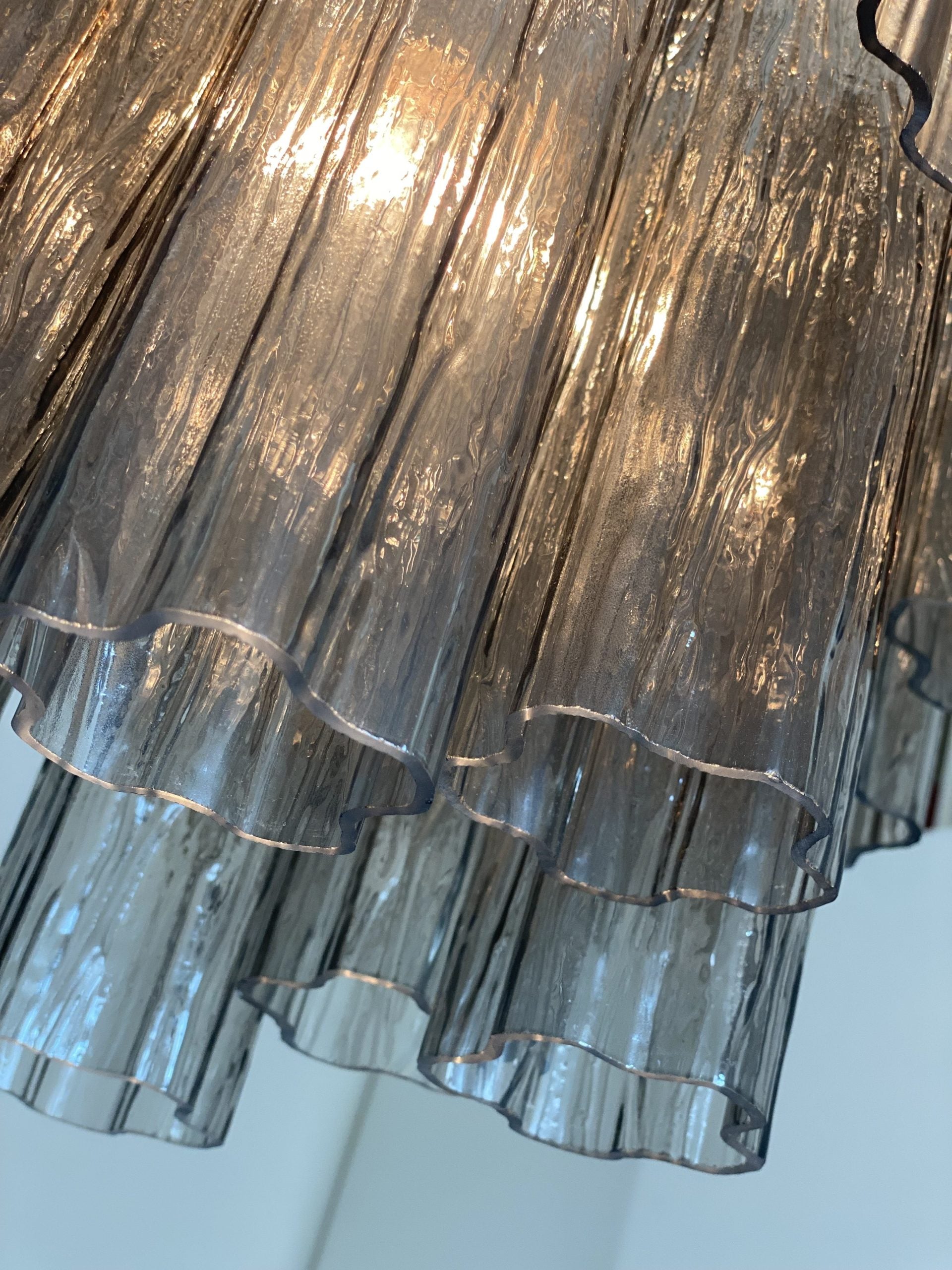 VORELLI Renata Tronchi Murano Glass Circular Chandelier - Tronchi Murano Glass image 7