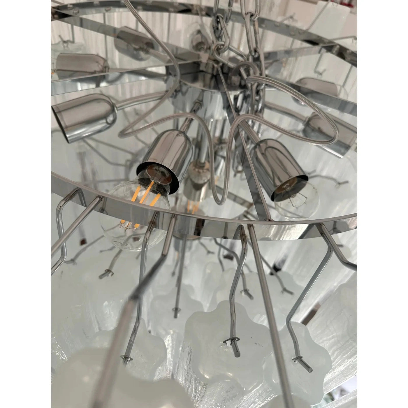 VORELLI Siena Tronchi Murano Glass Staircase Chandelier - Tronchi Murano Glass image 4