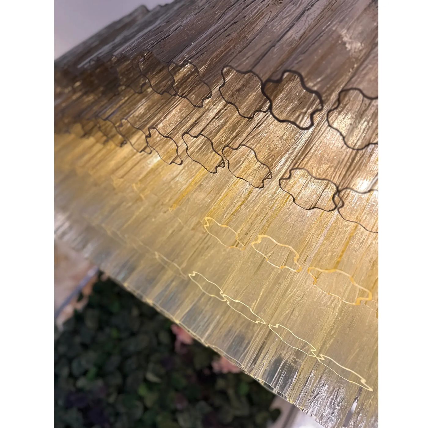 VORELLI Amalfi Tronchi Murano Glass Rectangular Chandelier - Tronchi Murano Glass image 3
