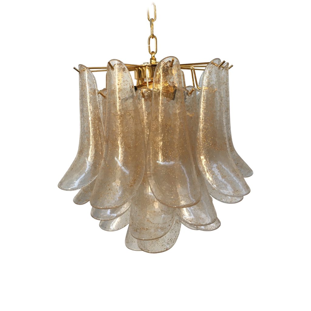 VORELLI Camogli Selle Murano Glass Circular Chandelier - Selle Murano Glass image 1
