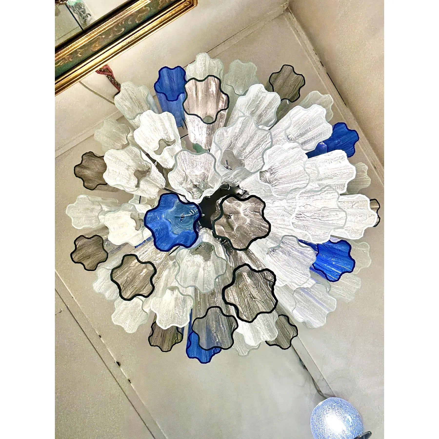 VORELLI Vicenza Tronchi Murano Glass Circular Chandelier - Tronchi Murano Glass image 3