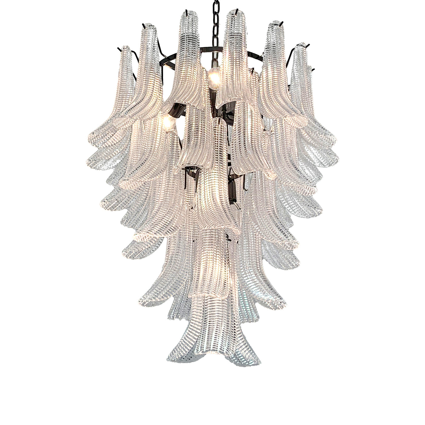 VORELLI Genova Selle Murano Glass Circular Chandelier - Selle Murano Glass image 2