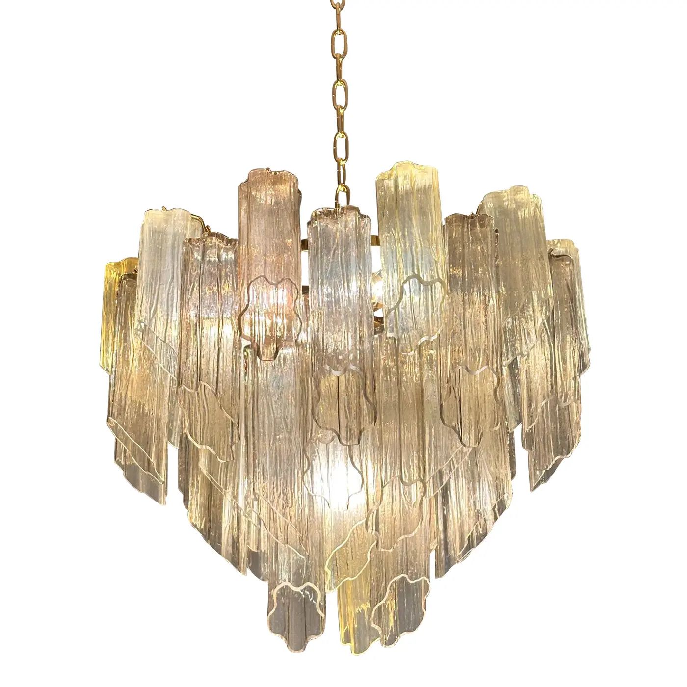 VORELLI Altino Tronchi Murano Glass Staircase Chandelier - Tronchi Murano Glass image 2