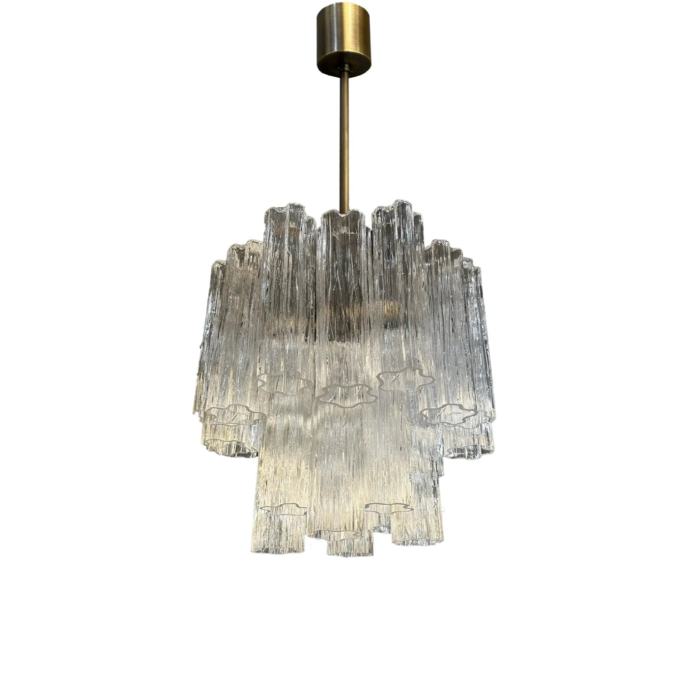 VORELLI Mestre Tronchi Murano Glass Circular Chandelier - Tronchi Murano Glass image 6
