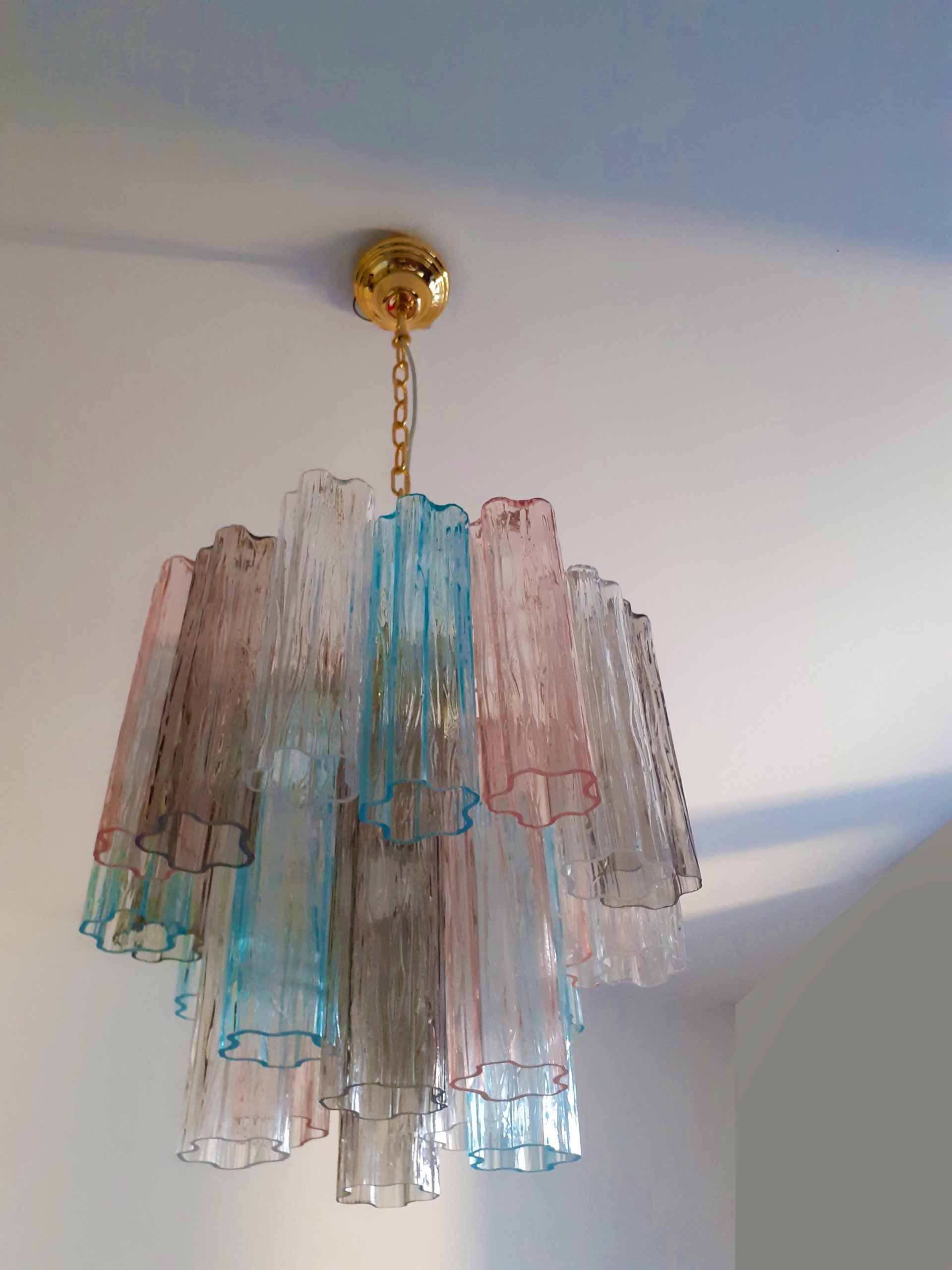 VORELLI Isabella Tronchi Murano Glass Circular Chandelier - Tronchi Murano Glass image 3