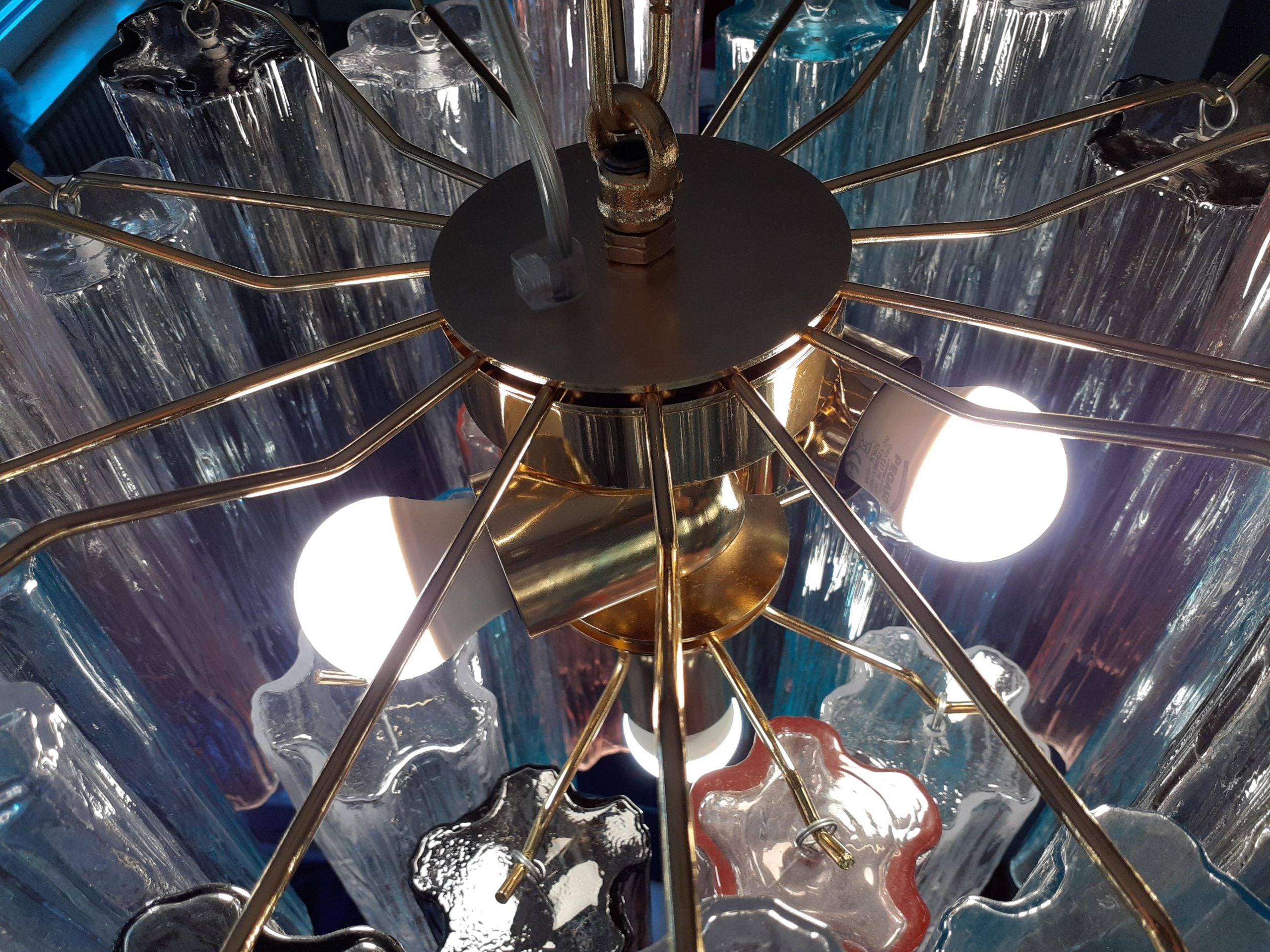 VORELLI Isabella Tronchi Murano Glass Circular Chandelier - Tronchi Murano Glass image 6