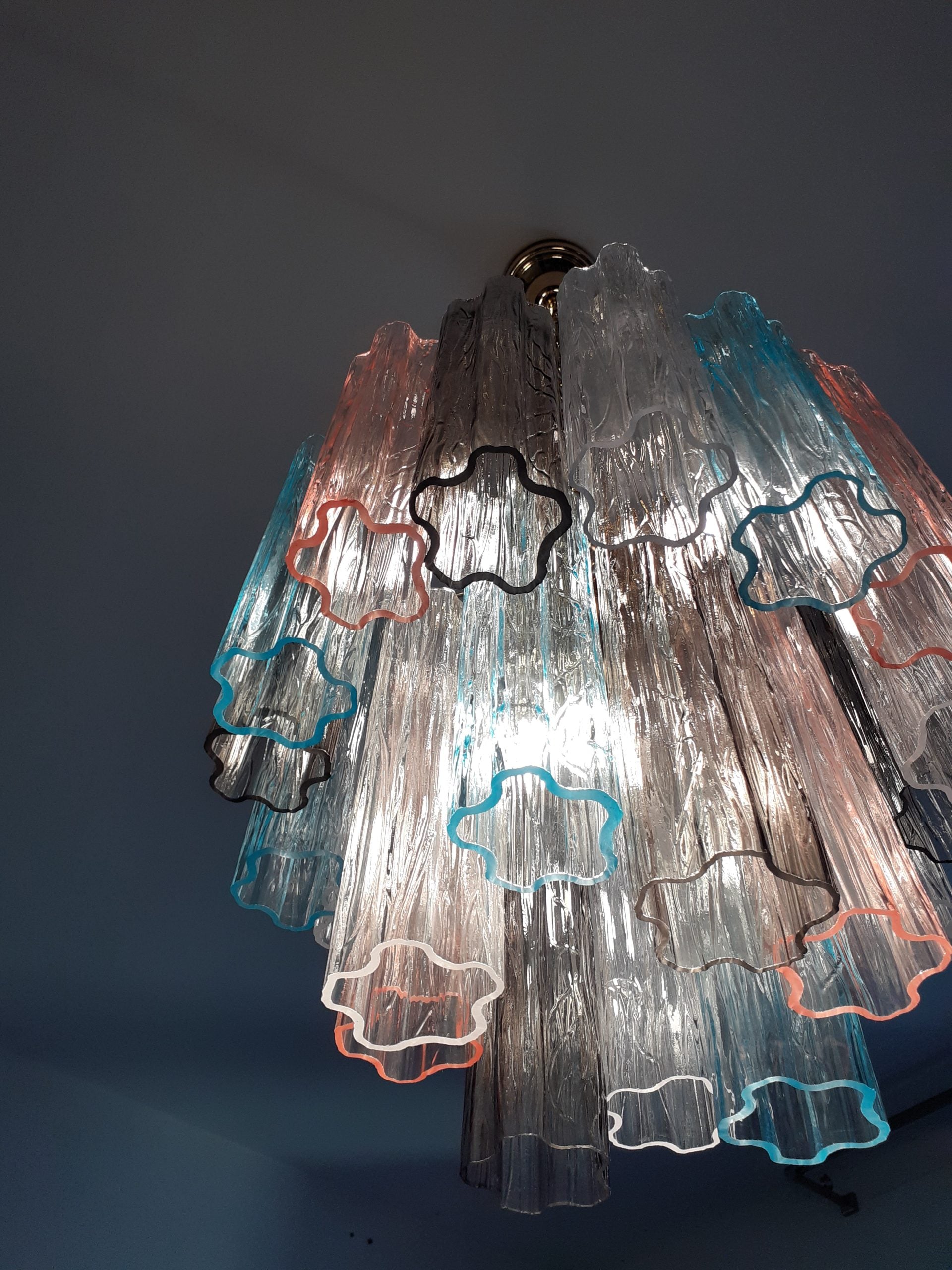 VORELLI Isabella Tronchi Murano Glass Circular Chandelier - Tronchi Murano Glass image 4