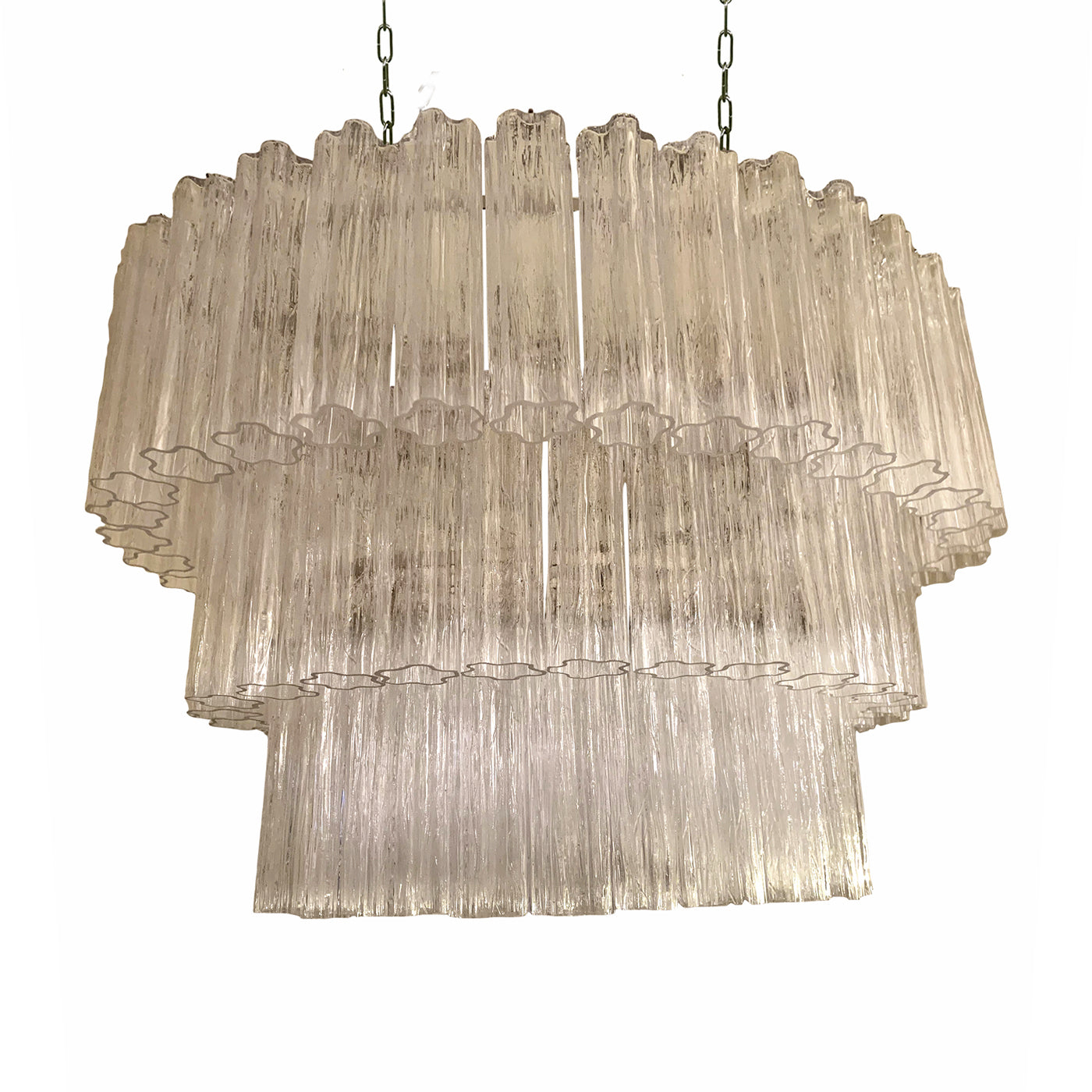 VORELLI Perla Tronchi Murano Glass Rectangular Chandelier - Tronchi Murano Glass image 2