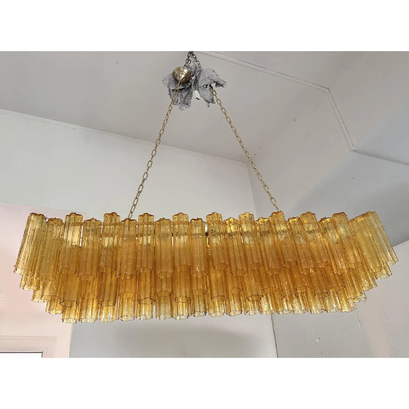 VORELLI Burano Tronchi Murano Glass Rectangular Chandelier - Tronchi Murano Glass image 7