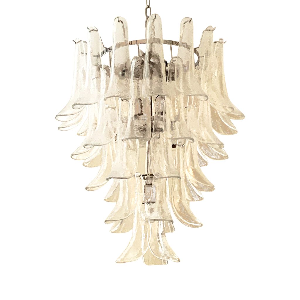 VORELLI Garda Selle Murano Glass Circular Chandelier - Selle Murano Glass image 1