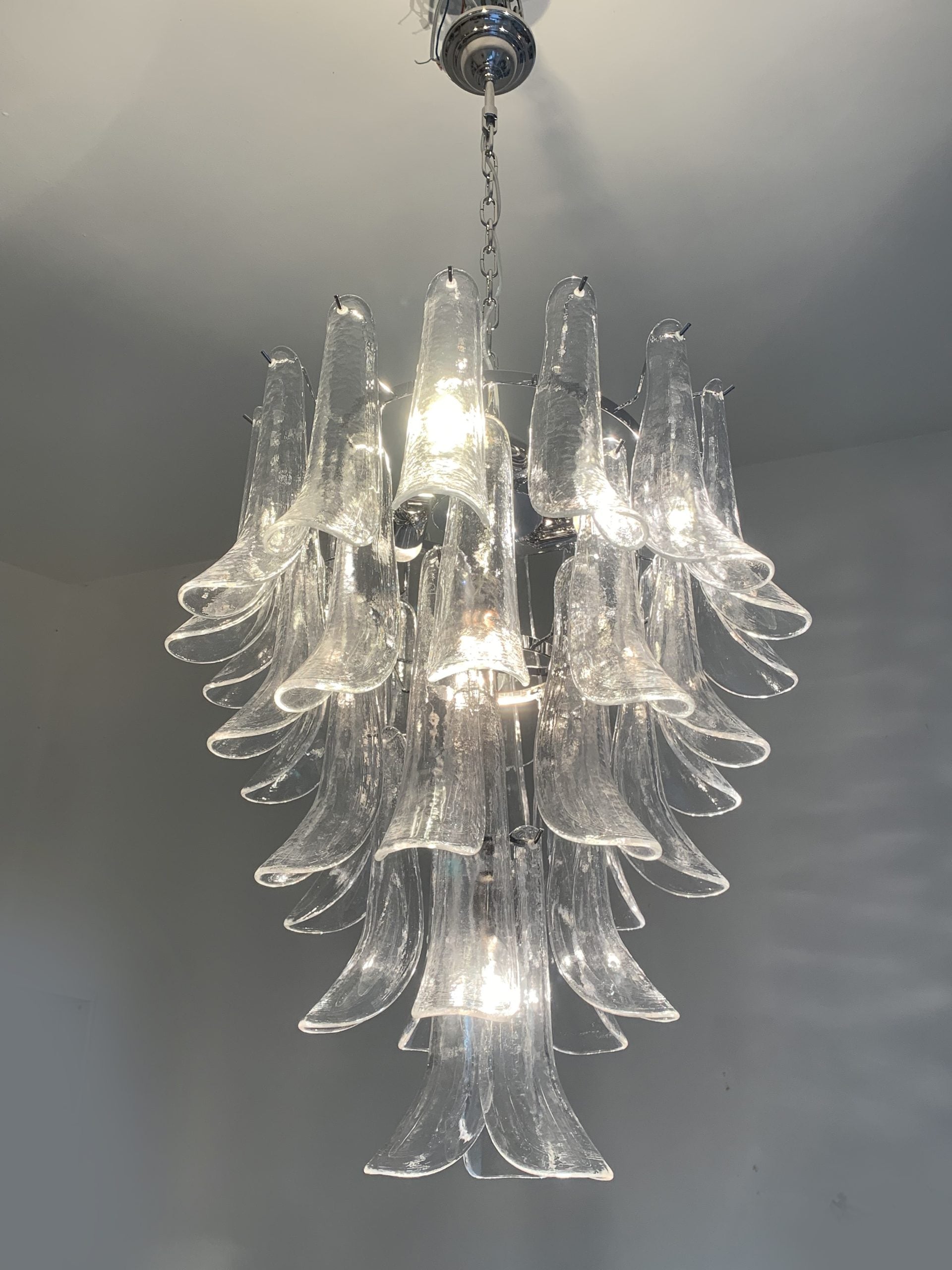 VORELLI Garda Selle Murano Glass Circular Chandelier - Selle Murano Glass image 3