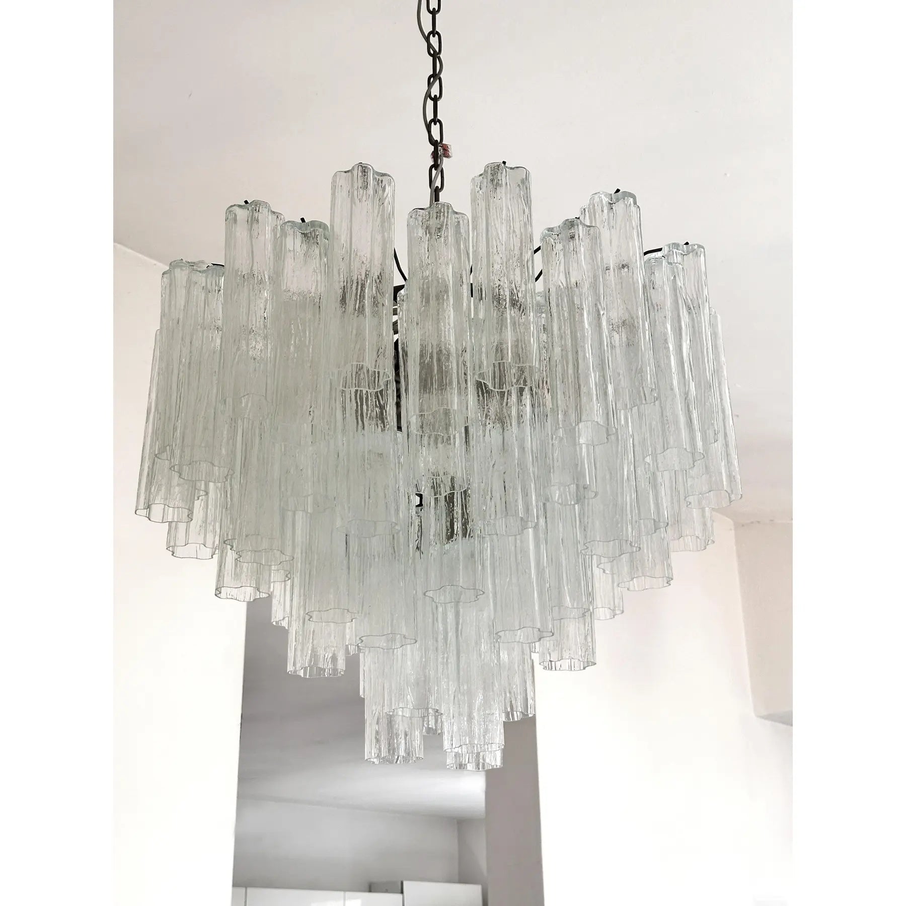 VORELLI Berenice Tronchi Murano Glass Staircase Chandelier - Tronchi Murano Glass image 4