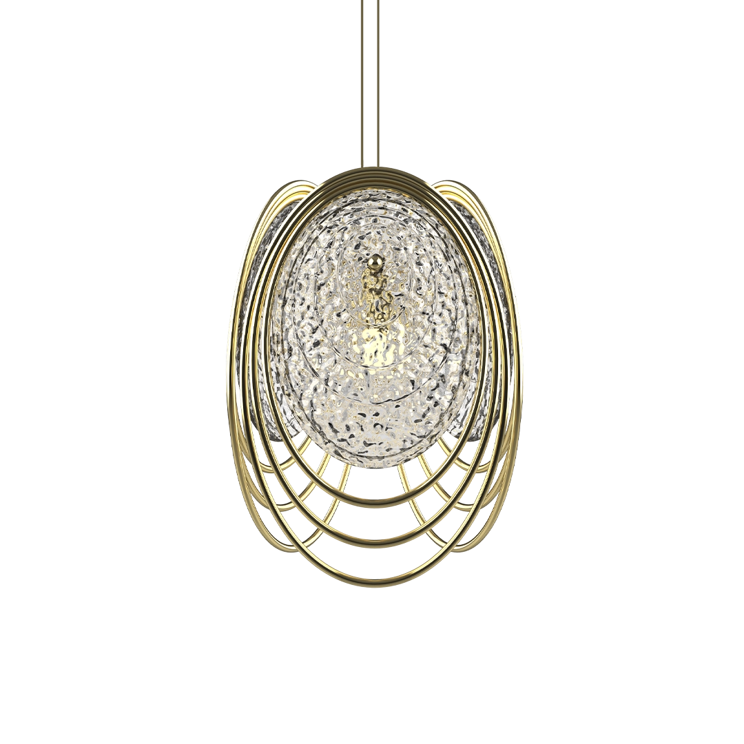 Close-up detail of VORELLI® Coral Luxury Pendant Light showing luxury finish and craftsmanship