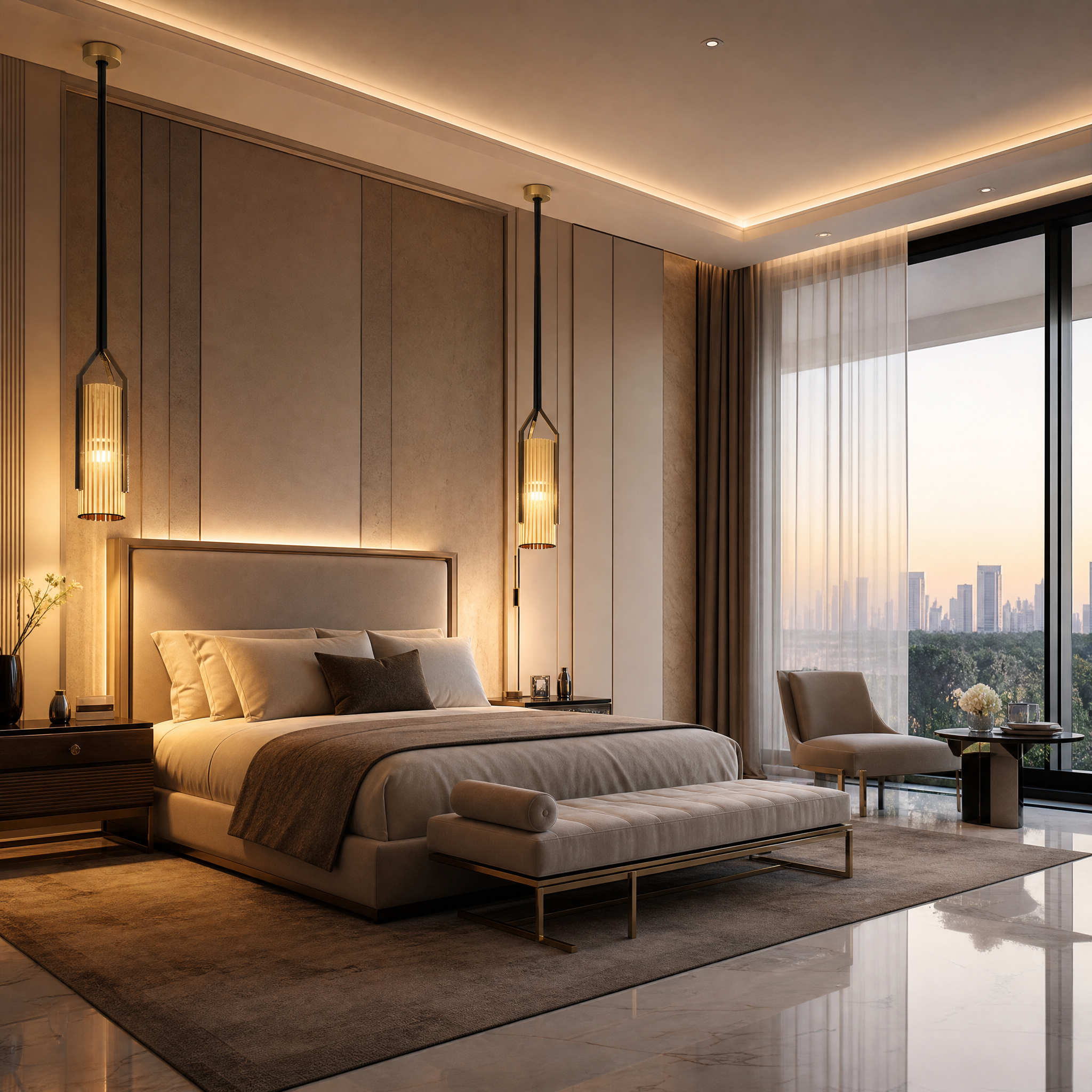 Avany Luxury Pendant Light luxury residential lifestyle image by VORELLI