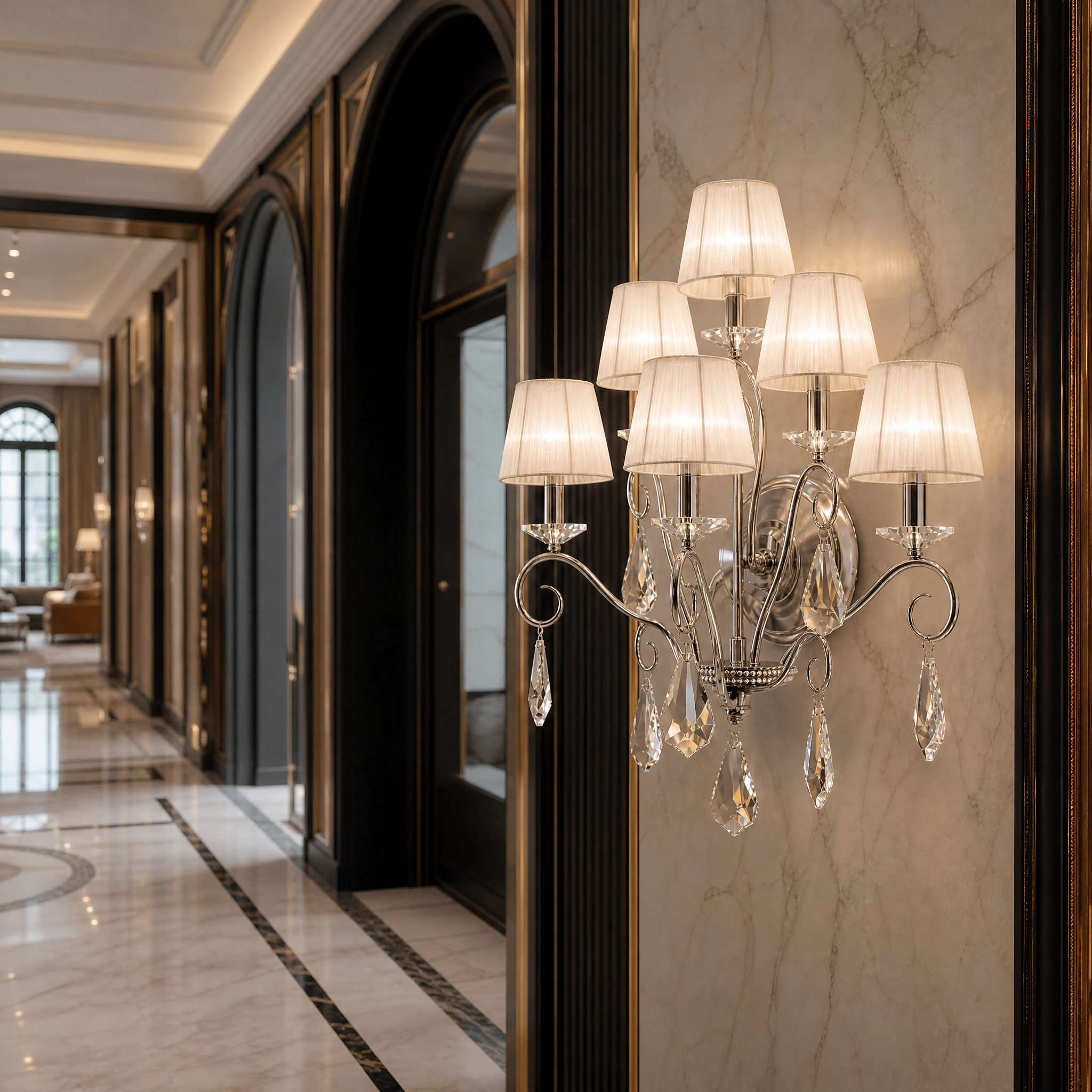 Vienna Luxury Wall Light luxury hospitality lifestyle image by VORELLI