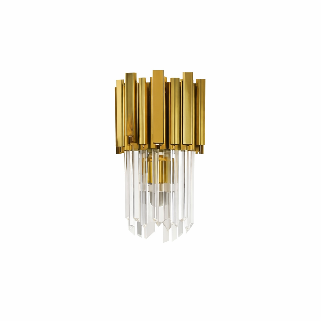 Elegant VORELLI Boeotia Wall Light II bringing a sophisticated, warm ambiance to a refined modern interior setting.